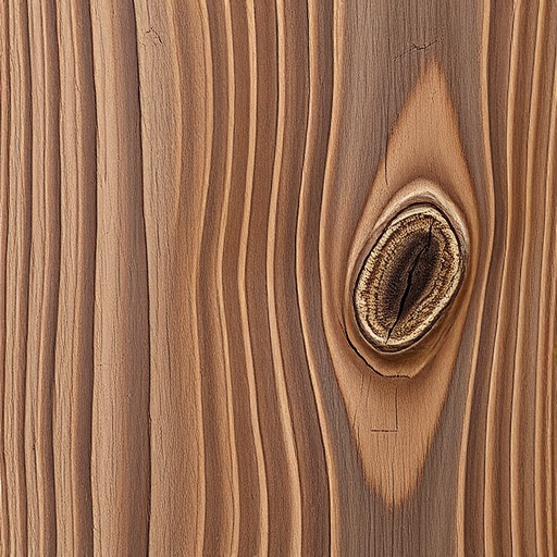 Generate a high-resolution image of a wooden surface with visible grain and knots, camera settings: f/2.8, ISO 100, 1/125s, camera view: close-up, camera style: natural lighting, camera type: DSLR.