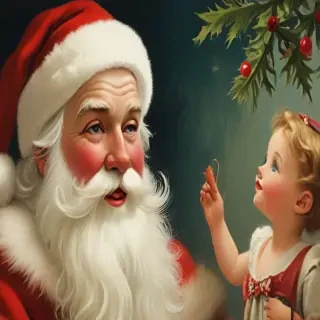 vintage santa images free