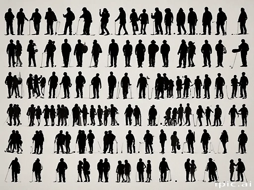 people silhouettes