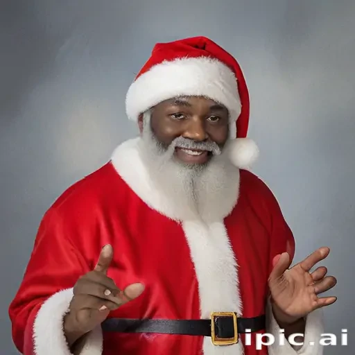 image of black santa