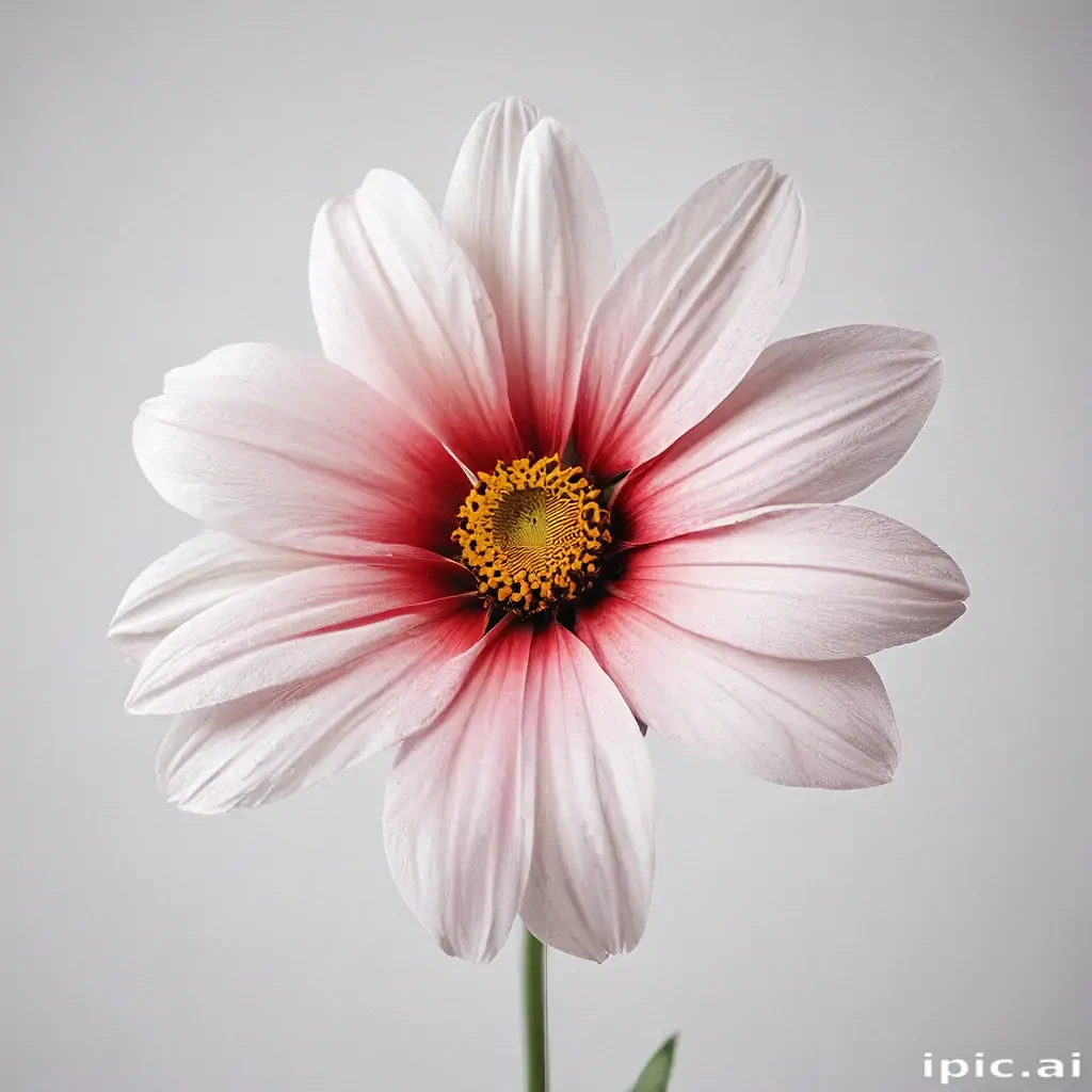 flower on white background