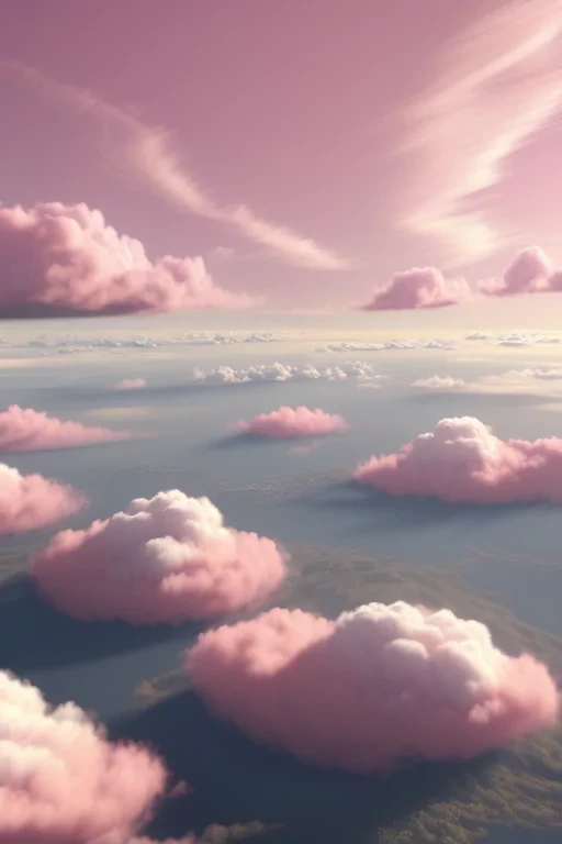 pink clouds background