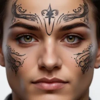face tattoo png