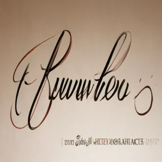 kevin in cursive
