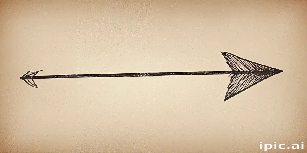 drawn arrow