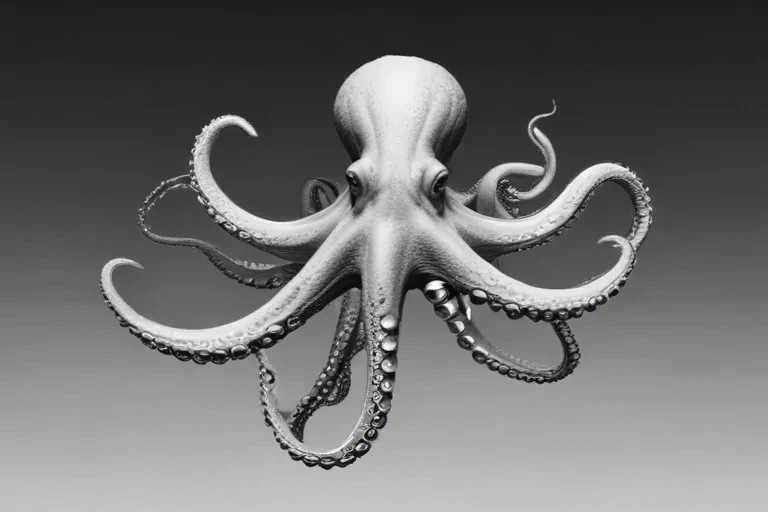 octopus clip art black and white