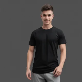black t-shirt png