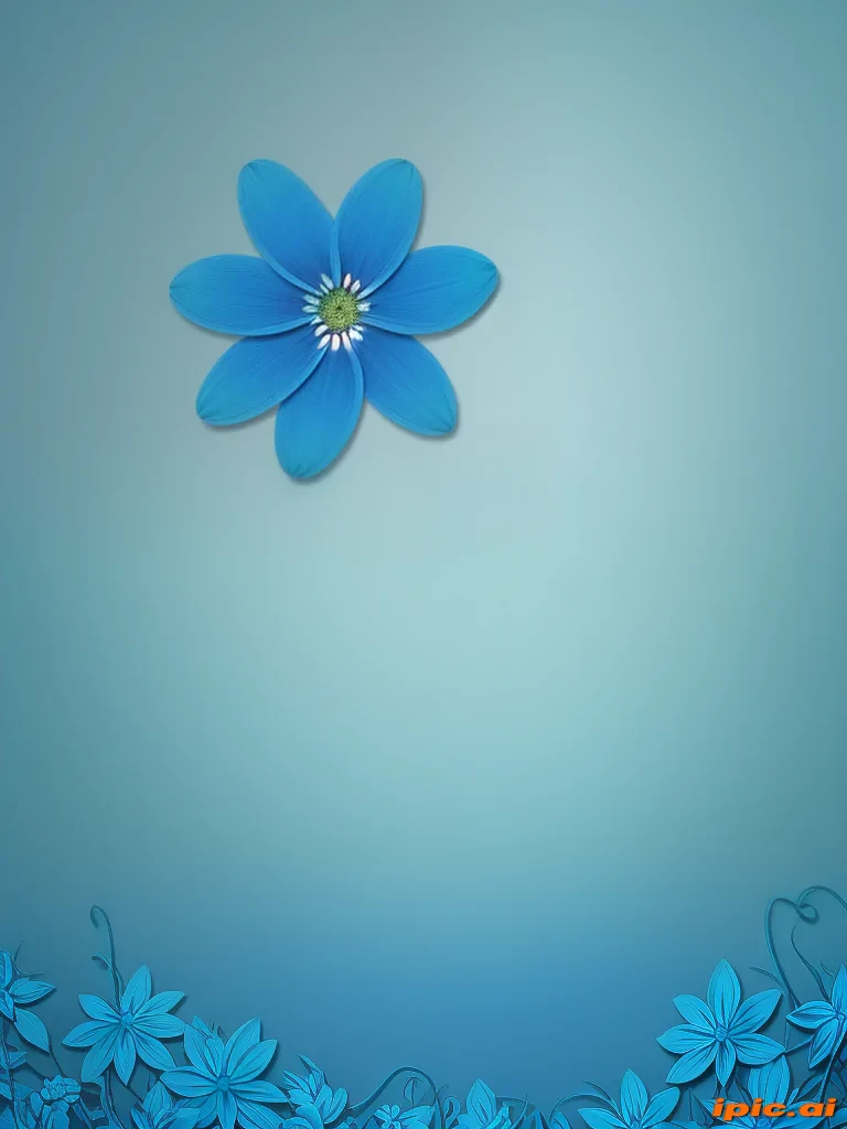 background blue flower wallpaper
