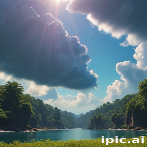 Majestic Landscape of Lush Green Mountains Under a Dramatic Sky