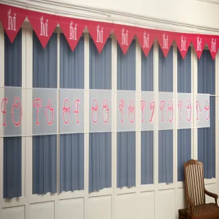 transparent ribbon banner