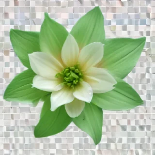 green flower png