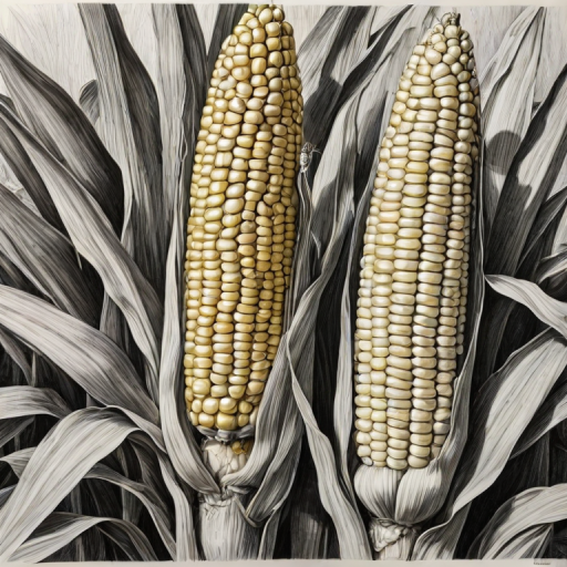 corn drawing