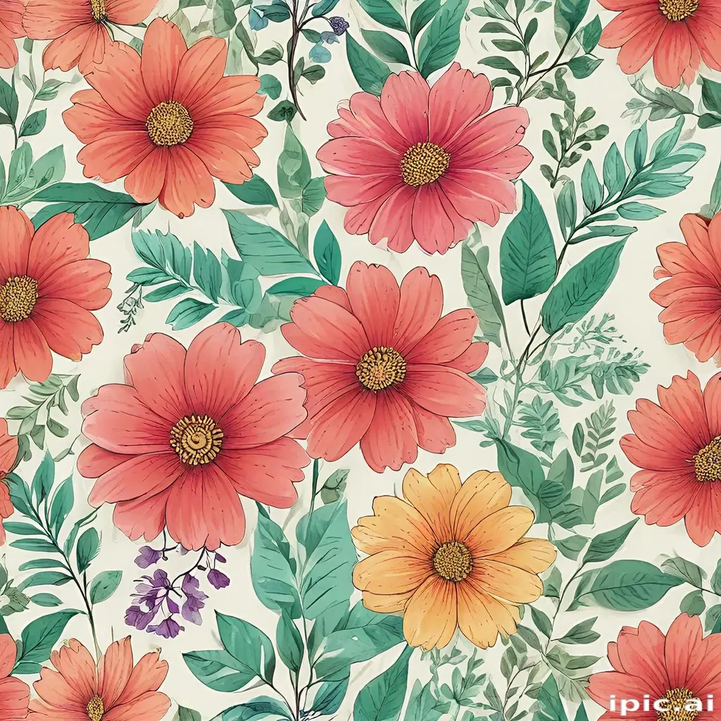 flowers to draw in color