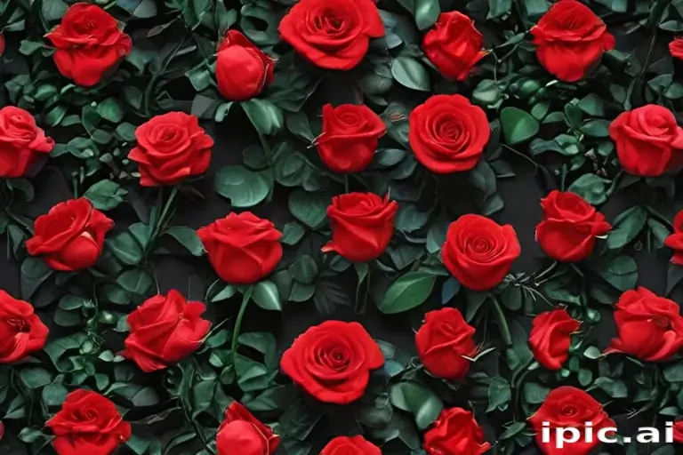 red roses aesthetic