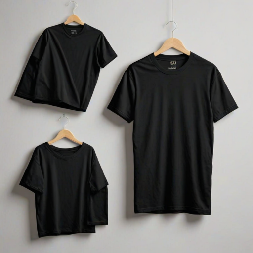 black mockup t shirt