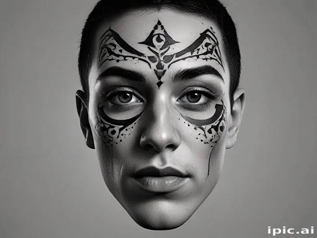 face tattoo png