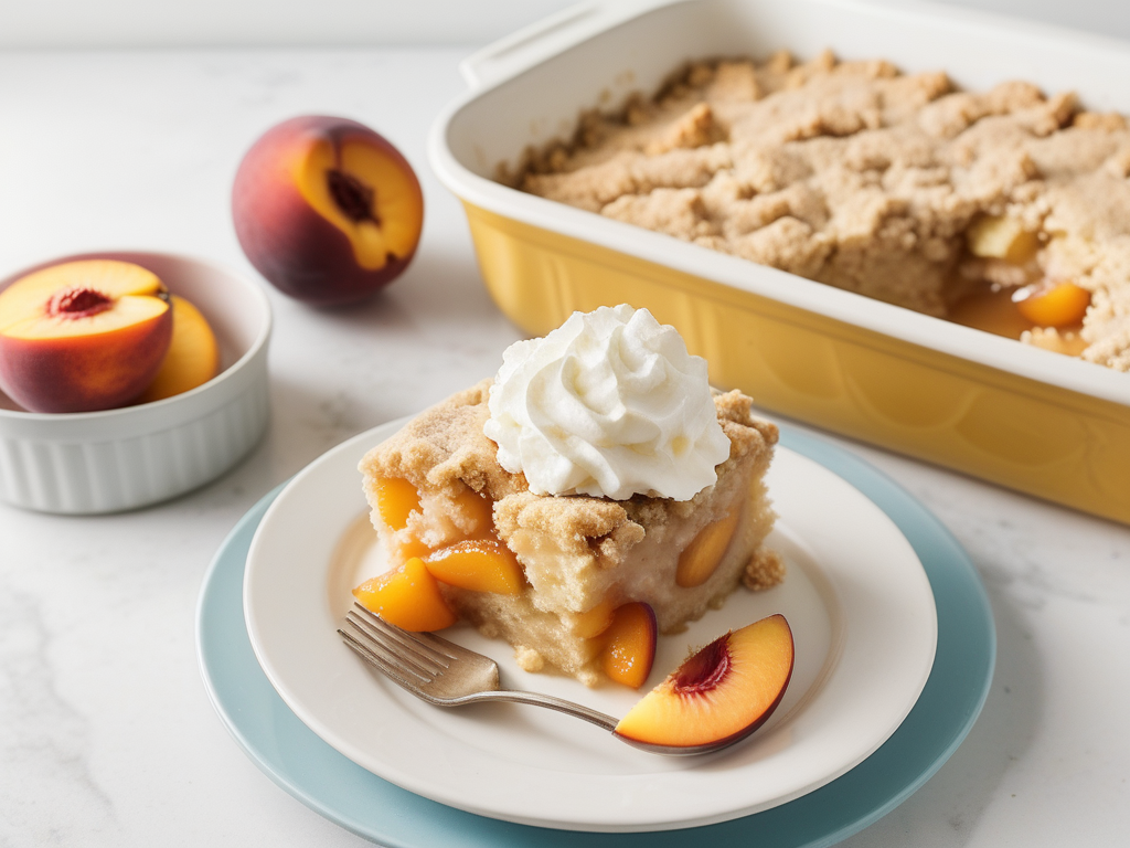 peach cobbler cake mix canned peaches