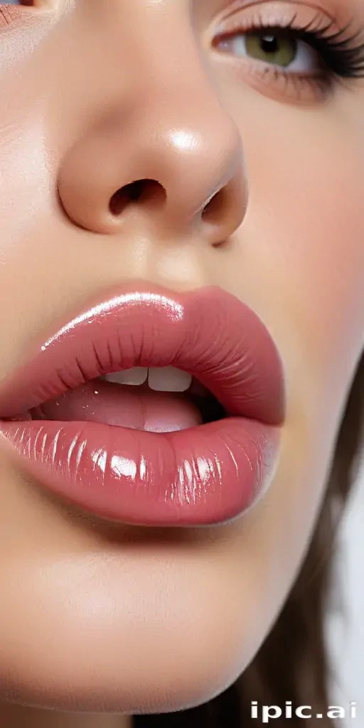 transparent lips