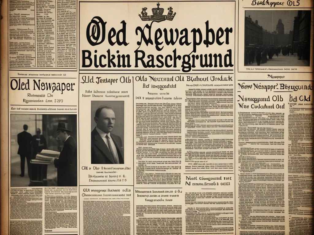 newspaper background old