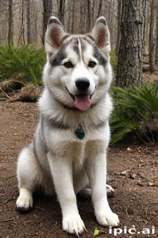 alaskan husky shepherd