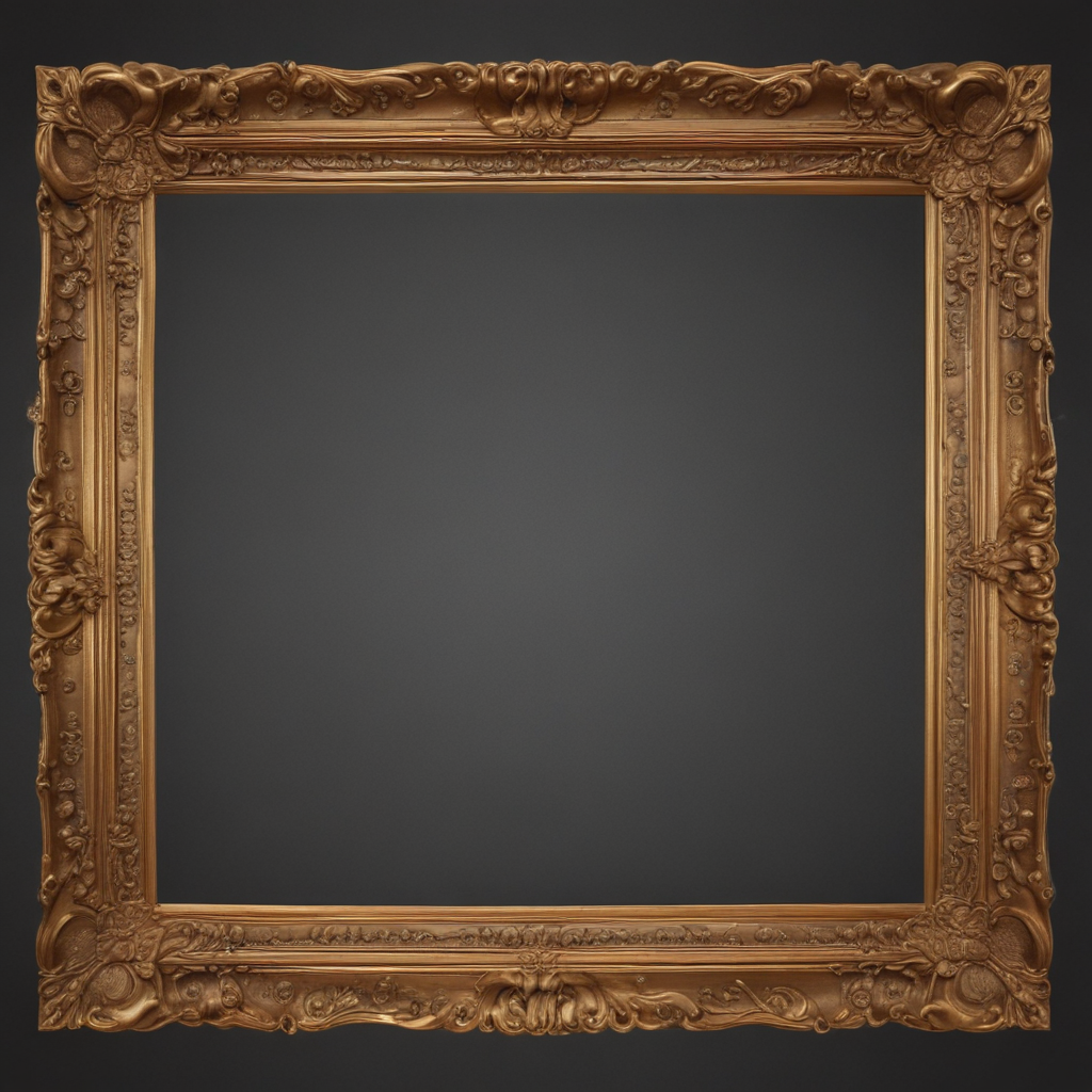 Antique Frame Elegant Antique Frame Awaiting a Beautiful Artwork to Adorn It