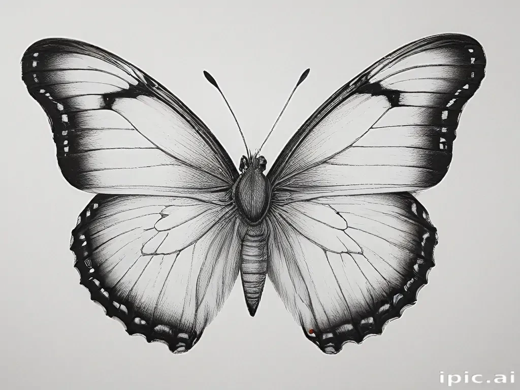 drawing of a butterfly
