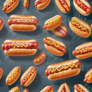 transparent hot dog