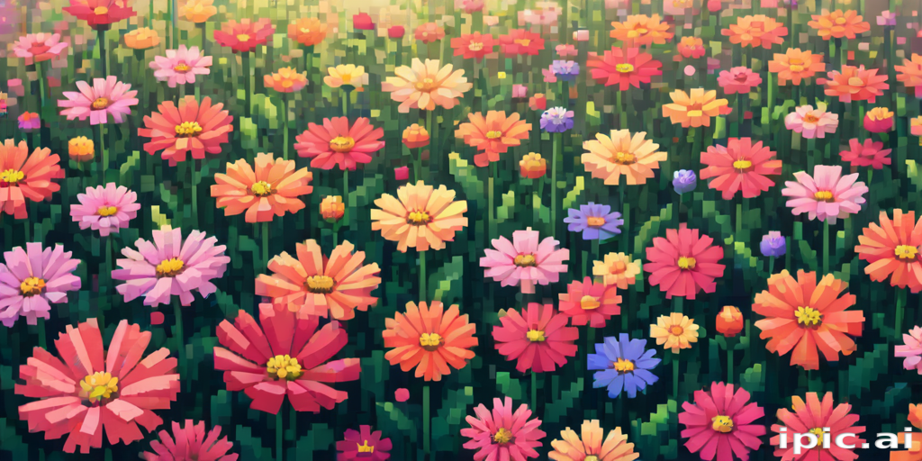 pixel flowers