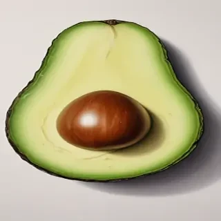 avocado drawing