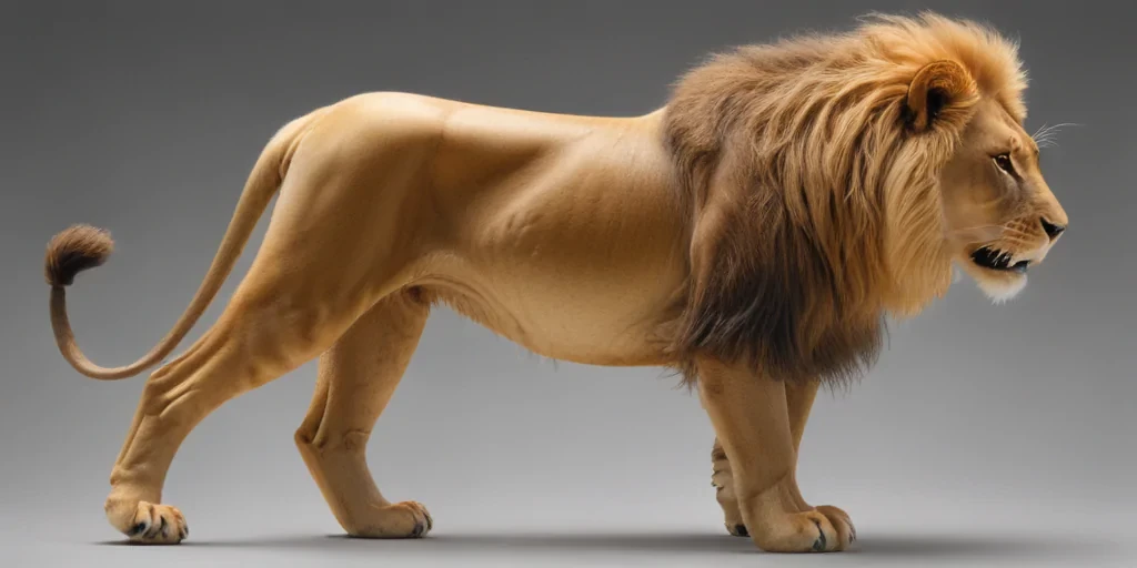 transparent lion
