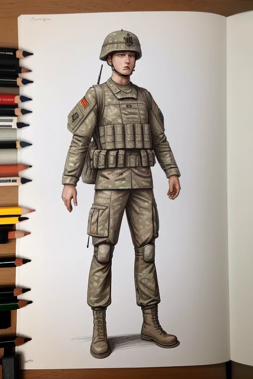 soldiers drawing