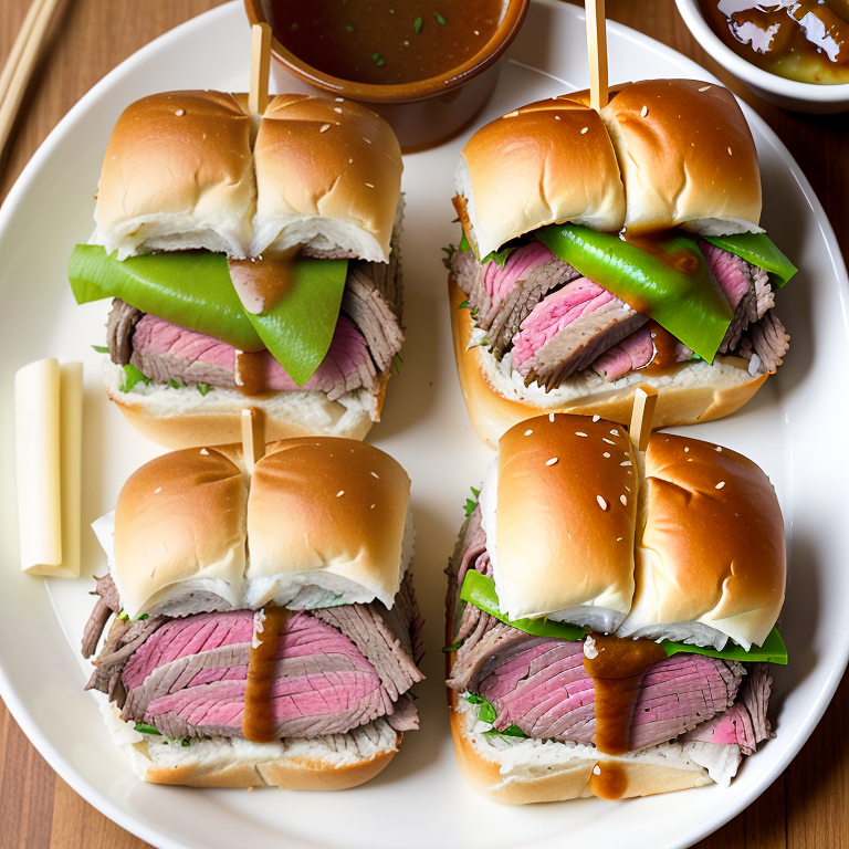hawaiian roll roast beef sliders with au jus