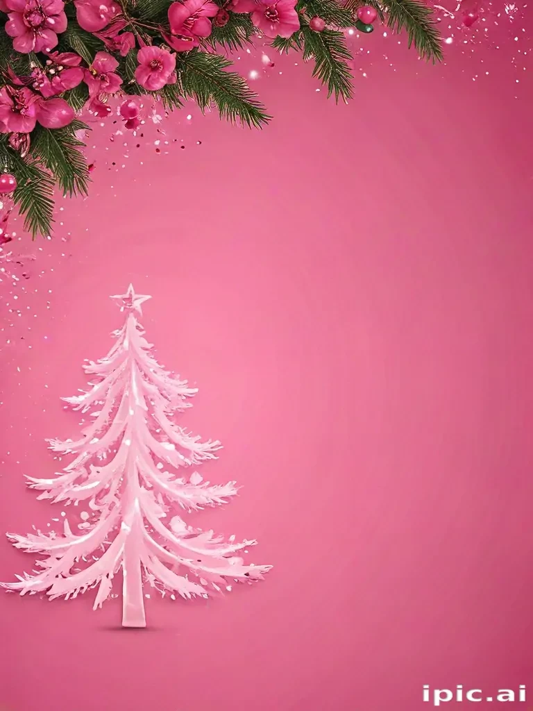 pink christmas desktop wallpaper