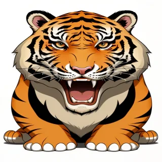 cartoon tigers