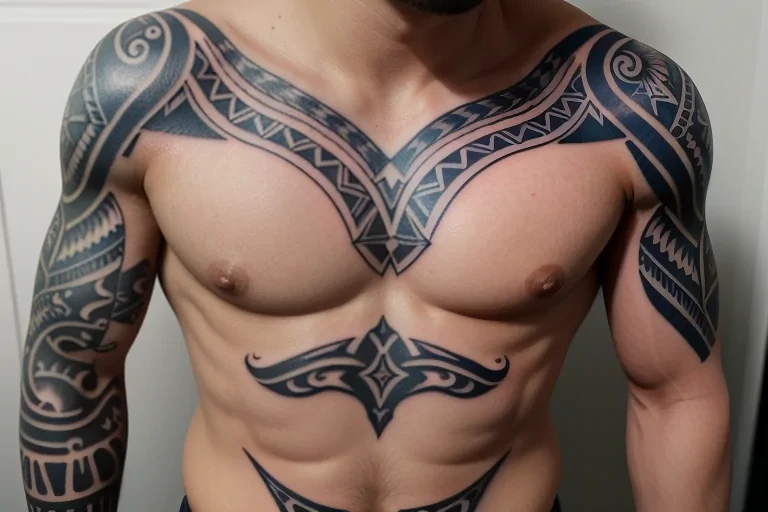 male rib tattoos