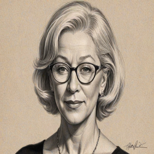 Comely Helen Mirren, pencil sketch, portrait of Comely woman 1938s in glasses, hair style beatnik, outline, clear lines, fine lines, 8k