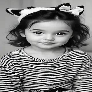 cute black and white