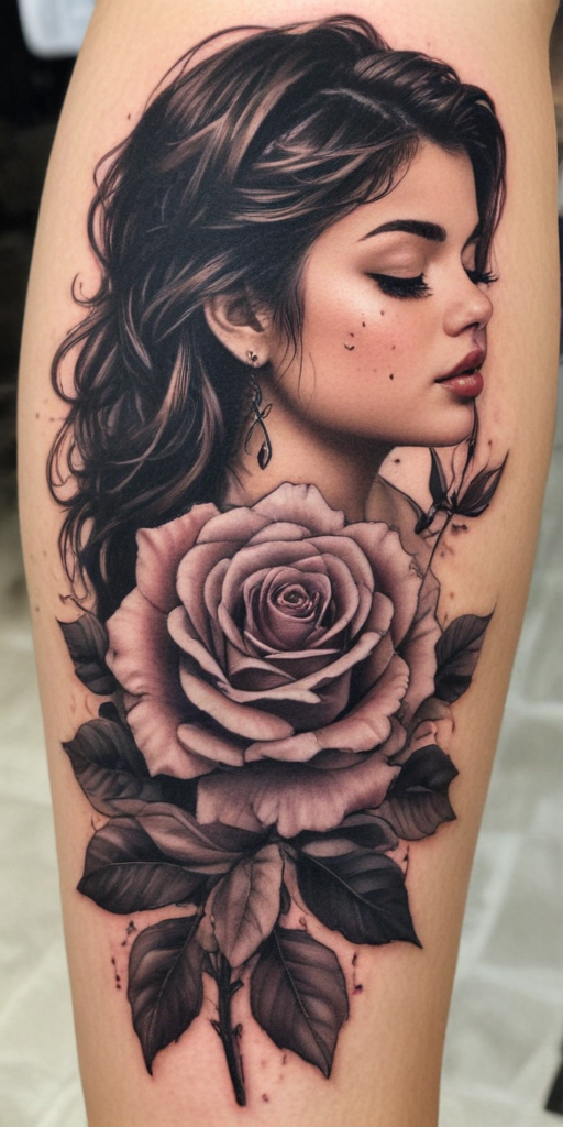 selena gomez rose tattoo