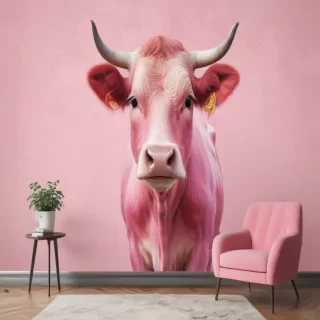 pink cow print wallpaper