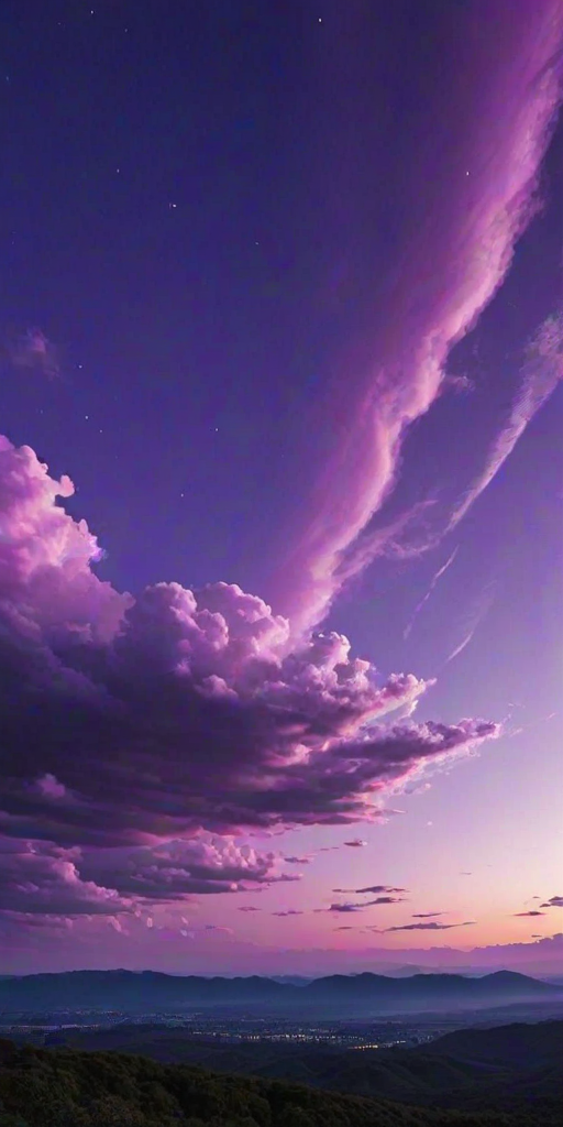 purple sky wallpaper