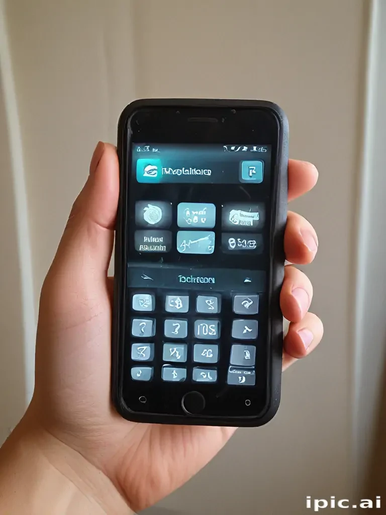 holding a phone