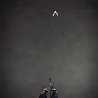 downward arrow
