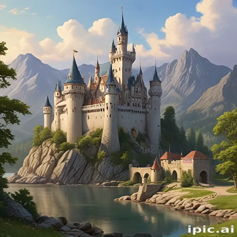 cartoon of castle