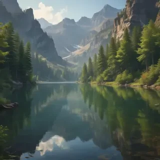 background lake