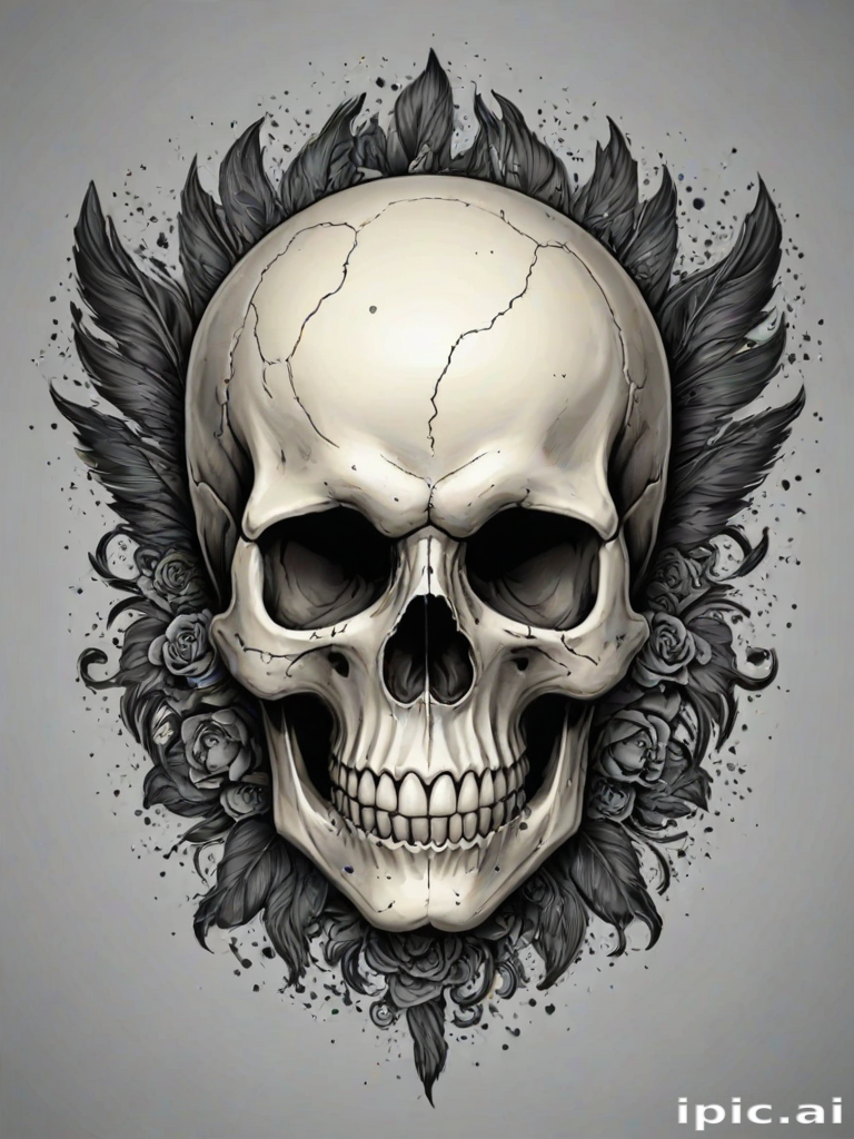 skull background