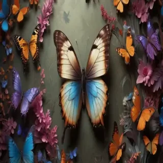 butterfly wall paper