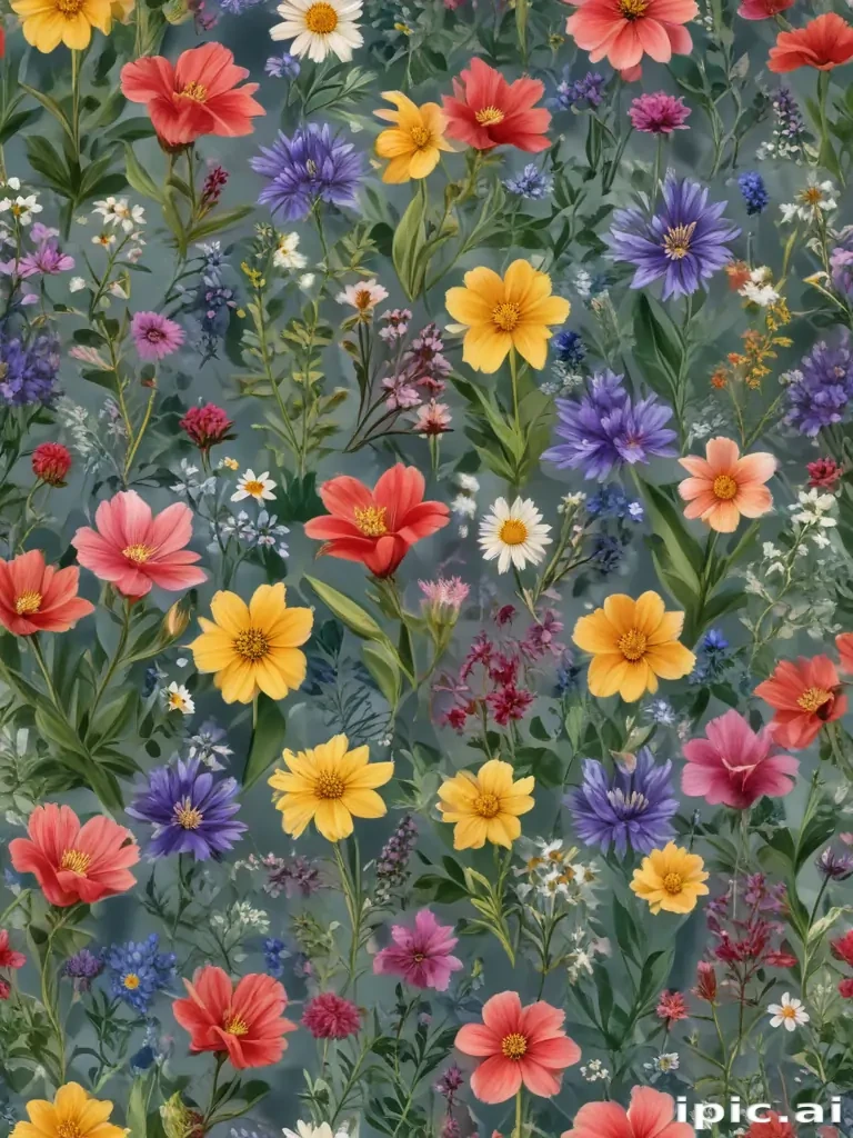 wildflowers transparent background