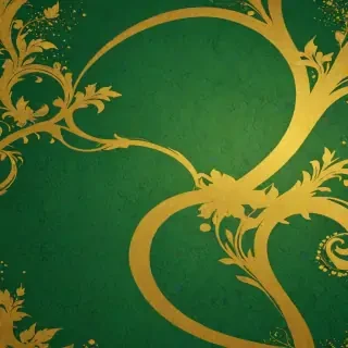 green and gold background