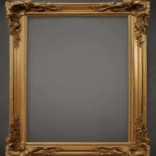 transparent background gold border