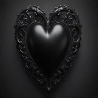 black heart image